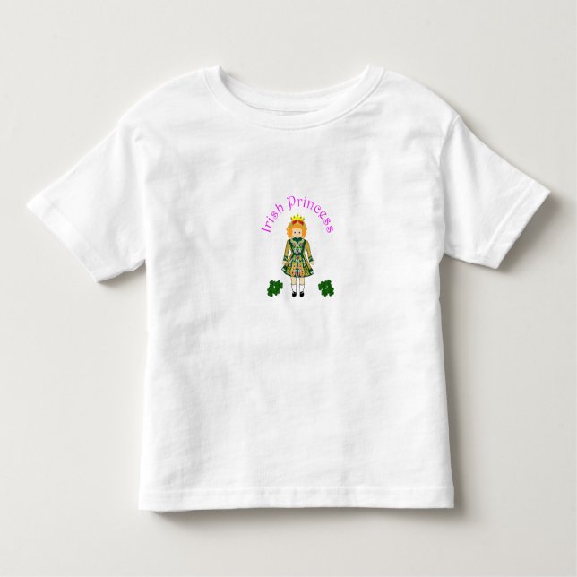 Camiseta Infantil Irish Girl Todler Princess Shirt (Frente)