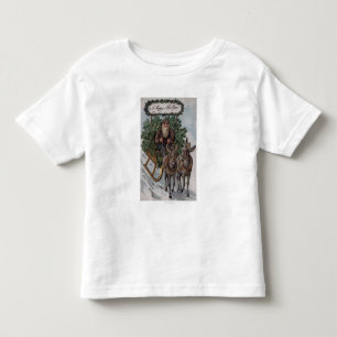 Camiseta Infantil Irlandês que conduz o trenó dos trevos
