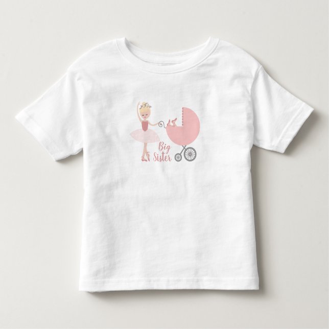 Camiseta Infantil Irmã Ballerina Stroller (Frente)