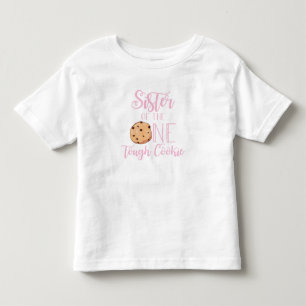 Camiseta Infantil Irmã de Biscoito Duro Rosa Biscoito Aniversário