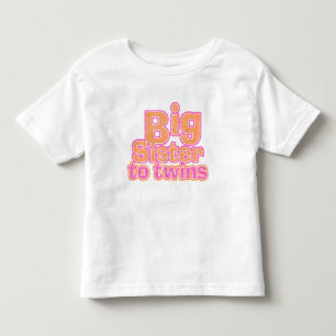 Camiseta Infantil Irmã Grande a Gêmeos