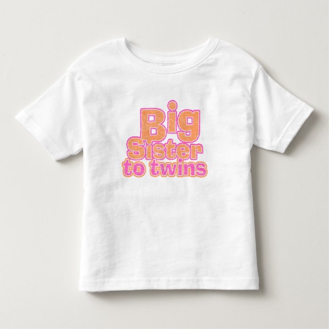 Camiseta Infantil Irmã Grande a Gêmeos (Frente)