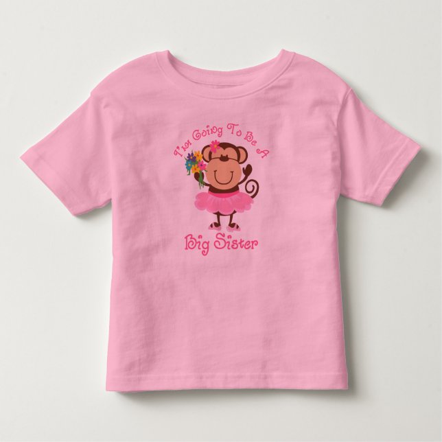 Camiseta Infantil Irmã Grande do Futuro Macaco (Frente)