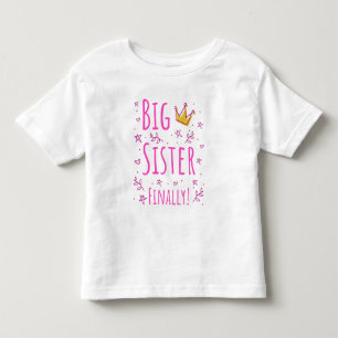 Camiseta Infantil Irmã Grande Finalmente III