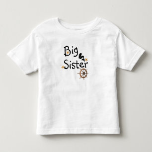 Camiseta Infantil Irmã Grande Náutica com Starfish