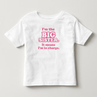 Camiseta Infantil Irmã Grande no Comando