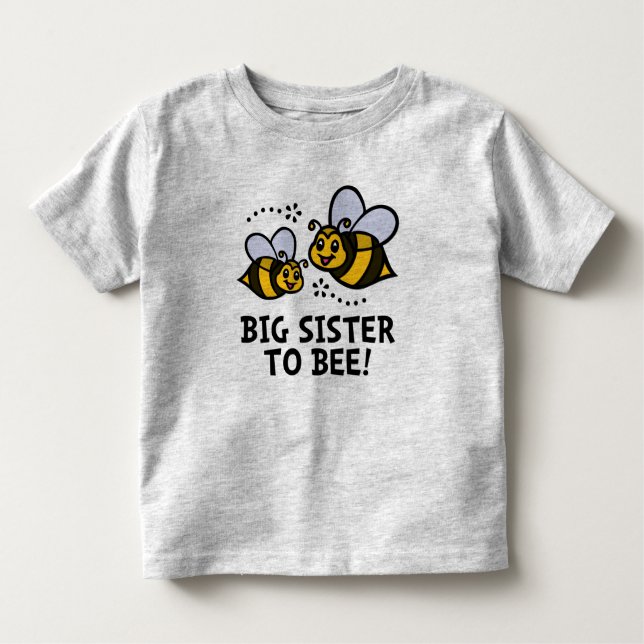 Camiseta Infantil Irmã Grande Para BEE (Frente)