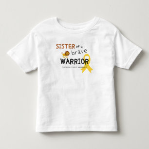 camiseta infantil irmã guerreira corajosa câncer l
