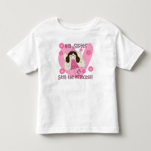 Camiseta Infantil Irmã mais velha ainda a princesa Criança Plissad