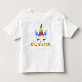 Camiseta Infantil Irmã mais velha do Unicorn / Irmãzinha baby