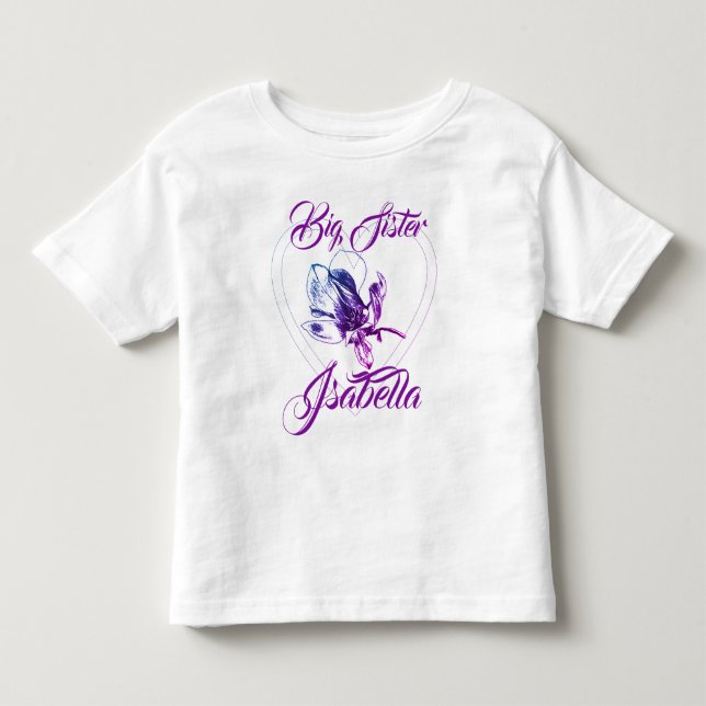Camiseta infantil Irmã Mais Velha Irmã Mais Nova M (Frente)