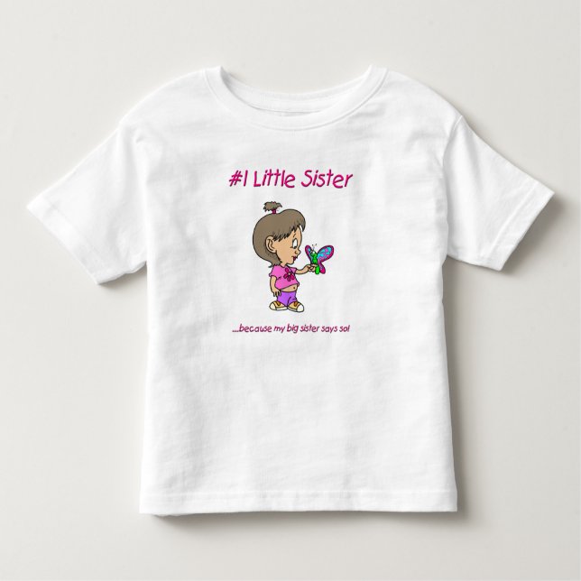 Camiseta Infantil Irmã Pequena (Frente)