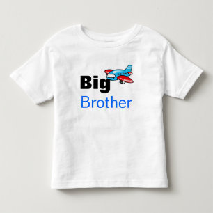 Camiseta Infantil irmão mais velho (avião de brinquedo)