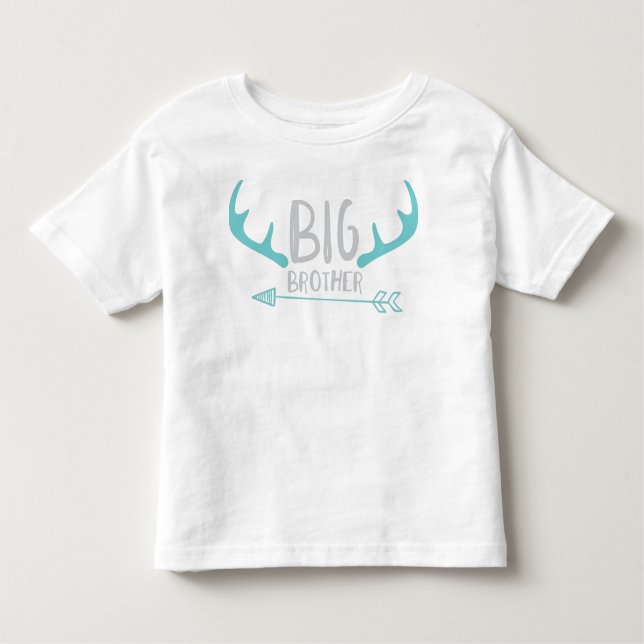 Camiseta Infantil Irmão Mais Velho, Irmão Mais Velho, Chifres de Vea (Frente)