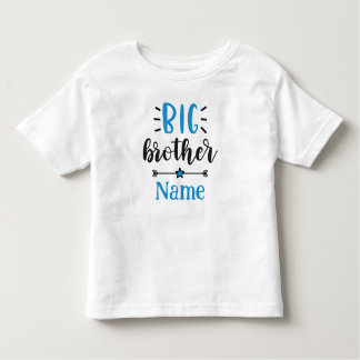 Camiseta Infantil Irmão Mais Velho Nome Personalizado Fofo