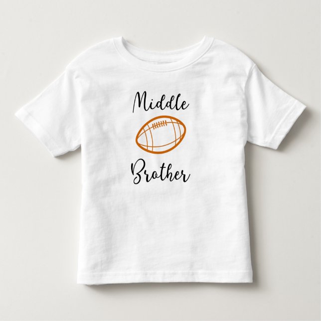 Camiseta Infantil Irmão Médio ~ Irmão Design Futebol (Frente)