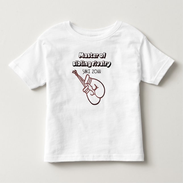 Camiseta Infantil Irmãos Fofos Rivalidade entre Irmãos  (Frente)
