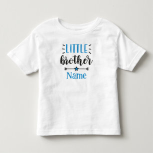 Camiseta Infantil Irmãozinho Nome Personalizado Fofo
