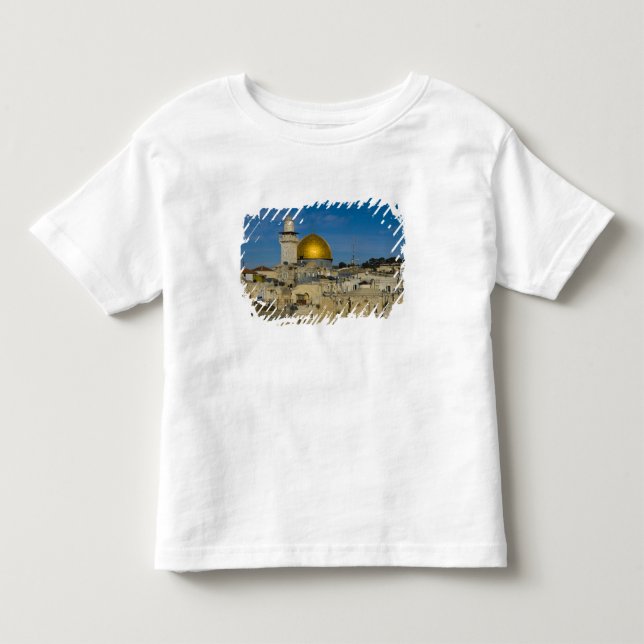 Camiseta Infantil Israel, Jerusalém, Cúpula da Rocha (Frente)