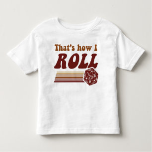 Camiseta Infantil Isso é como eu rolo dados do jogo d20 da fantasia
