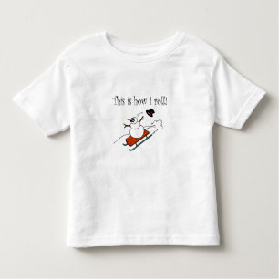 Camiseta Infantil Isto é como eu rolo o boneco de neve