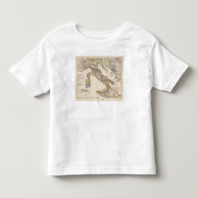 Camiseta Infantil Italia a sua divisão eclesiástica (Frente)