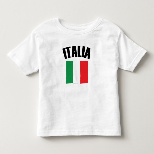 Camiseta Infantil Italia Flag Itália (Frente)