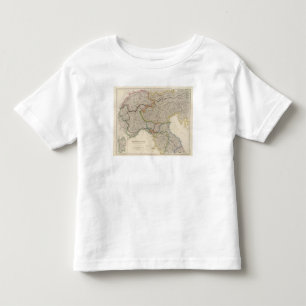 Camiseta Infantil Italia norte com Sardinia