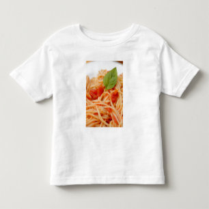 Camiseta Infantil Itália, Orta, Lago Orta, espaguete com tomate