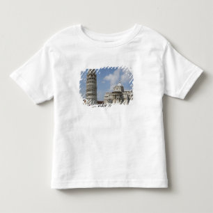 Camiseta Infantil Itália, Pisa. Torre inclinada de Pisa e