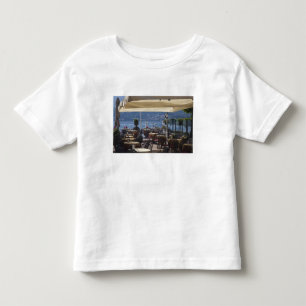 Camiseta Infantil Itália, Província de Como, Bellagio. Café à beira