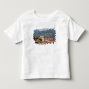 Camiseta Infantil Itália, Província de Como, Menaggio. Vista da cida