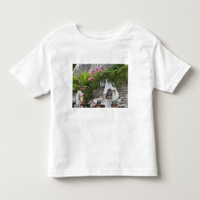 Camiseta Infantil Itália, Puglia, Alberobello, Terra dei Trulli, (Frente)