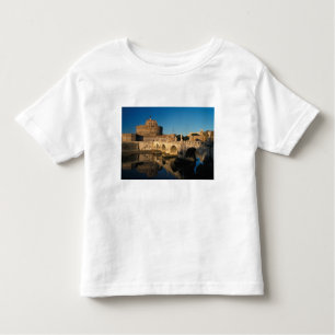 Camiseta Infantil Itália, Roma, Castel Sant'Angelo e rio
