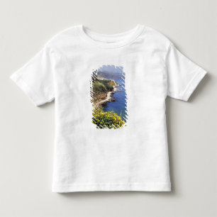 Camiseta Infantil Itália, Sicília. A costa norte da Sicília em
