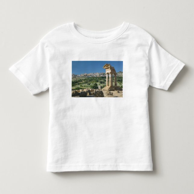 Camiseta Infantil Itália, Sicília, Agrigento, La Valle dei Templi, (Frente)