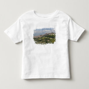 Camiseta Infantil Itália, Sicília, Enna, Calascibetta, Vista da Manh