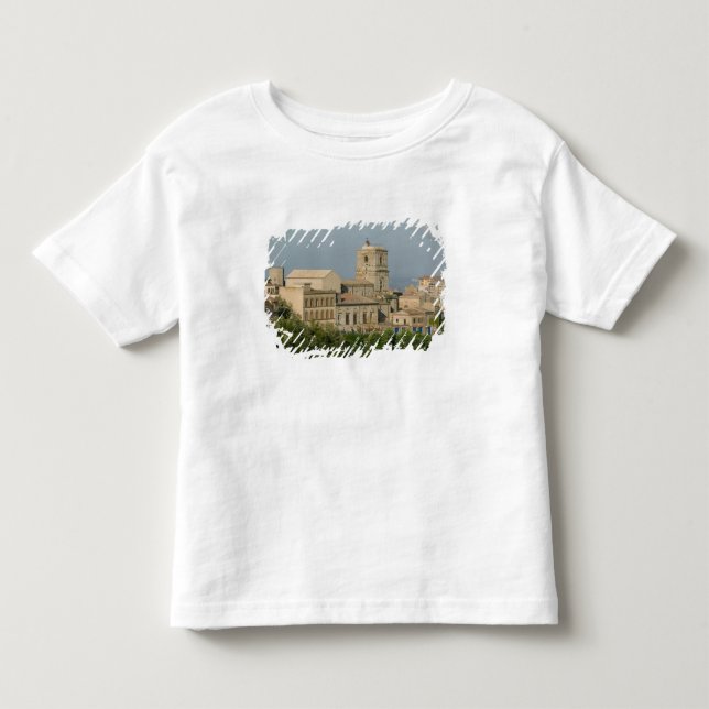 Camiseta Infantil Itália, Sicília, Enna, Cidade de Rocca di 2 (Frente)