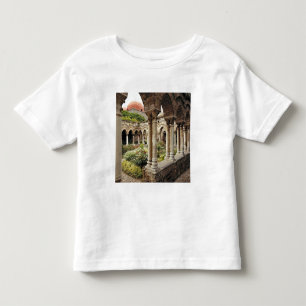 Camiseta Infantil Itália, Sicília, Palermo. Os claustros sobrevivem 