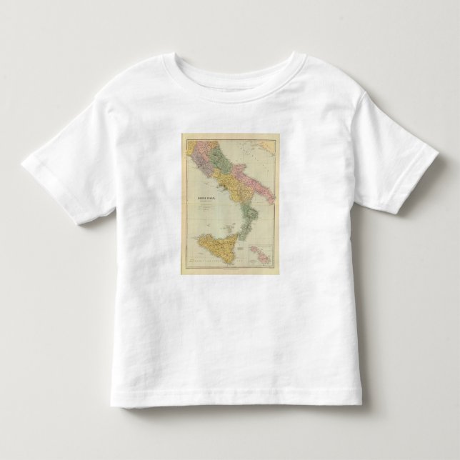 Camiseta Infantil Italia sul 2 (Frente)