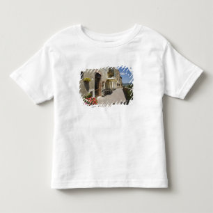 Camiseta Infantil Itália, Toscana, Pienza. Passeio exterior em torno
