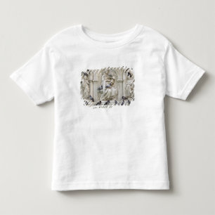 Camiseta Infantil Itália, Toscana, Siena. Estátuas e pássaros em