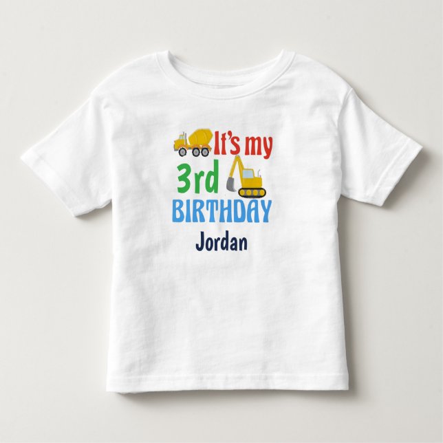 Camiseta Infantil It's My Birthday Tractor T-Shirt (Frente)