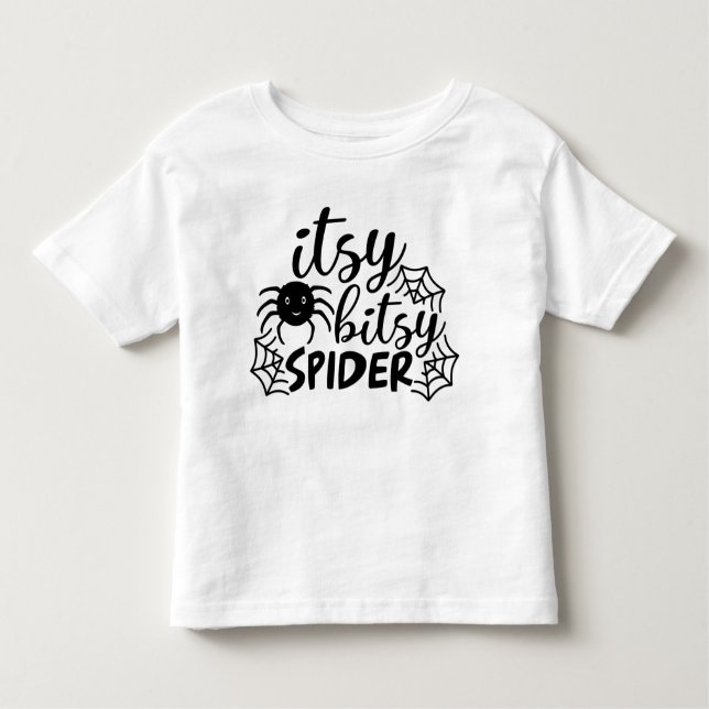 Camiseta Infantil Itsy Bitsy Spider Halloween (Frente)