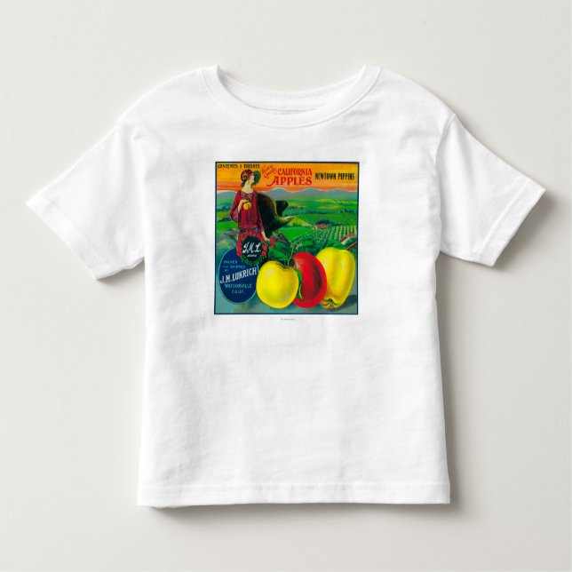 Camiseta Infantil J.M.L. Caixa LabelWatsonville de Apple, CA (Frente)