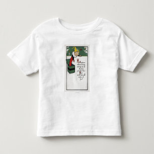Camiseta Infantil Jack in the Box que envia desejos do Natal