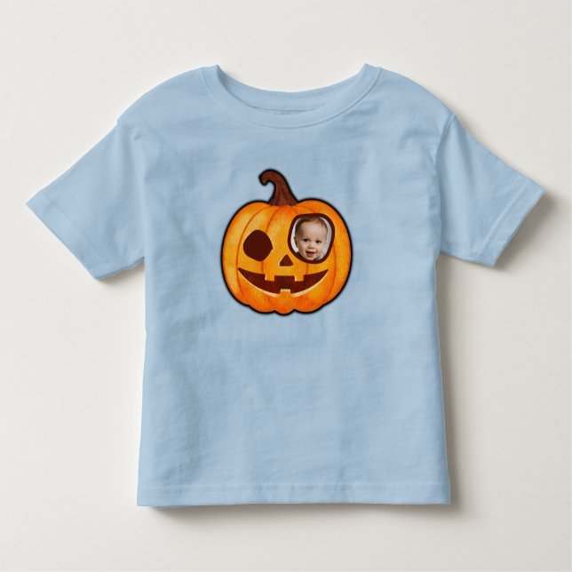 Camiseta Infantil Jack o lanterna, fofofofoqueiro monstro fofo (Frente)