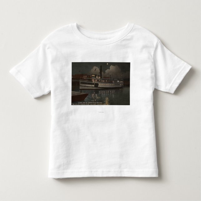 Camiseta Infantil Jacksonville, FL - rio de St Johns da opinião da (Frente)