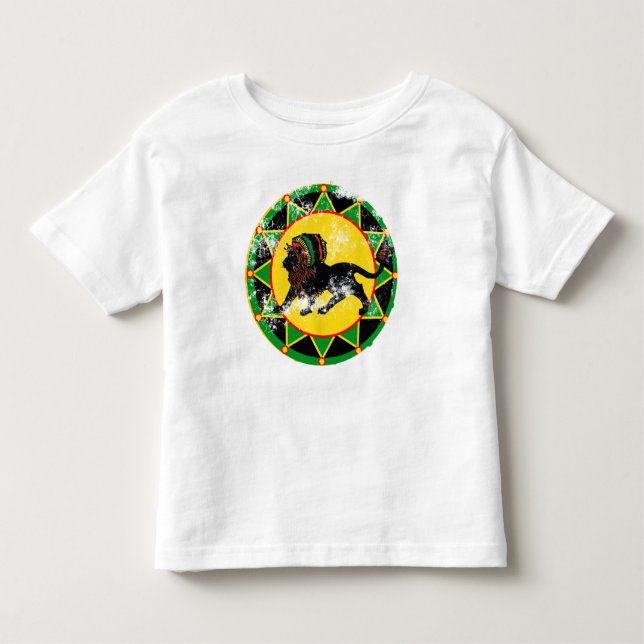 Camiseta Infantil Jah King Vintage (Frente)