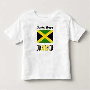 Camiseta Infantil Jamaica and Jamaican Flag with Your Name